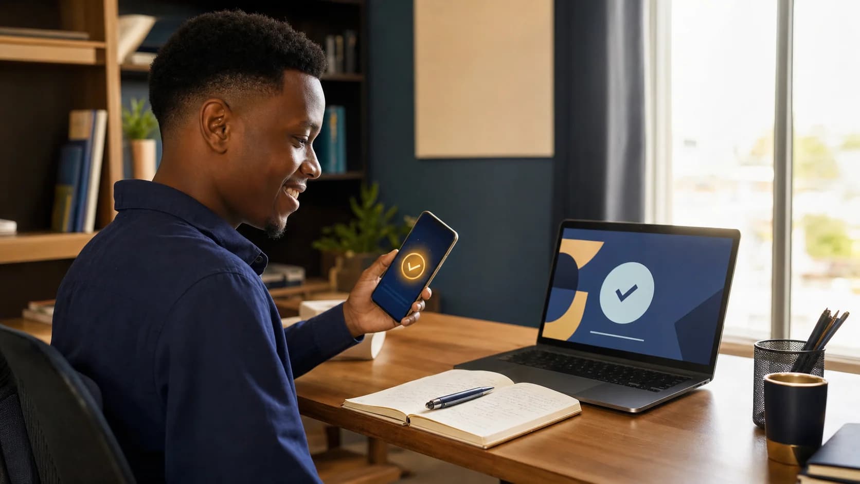 VowRewards Wallet user turning a completed learning milestone into personal reward value
